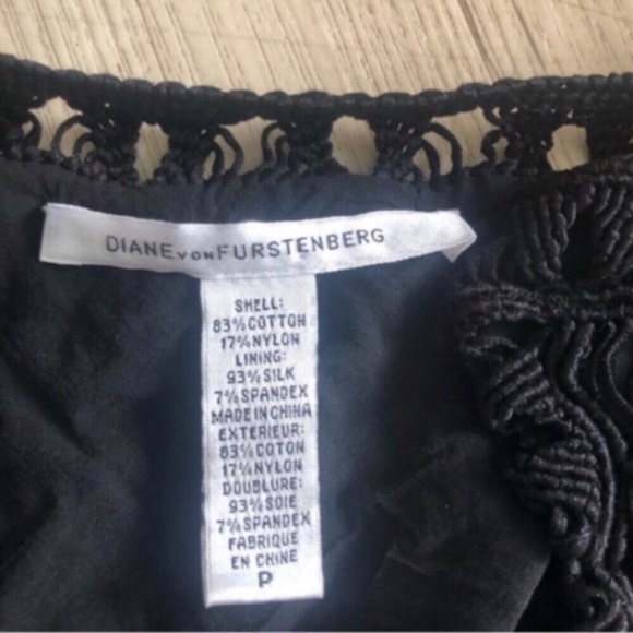 Diane Von Furstenberg Black Crochet Cardigan - Picture 4 of 13